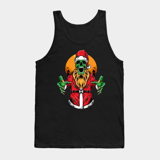 scary zombie santa Tank Top by snoddyshop